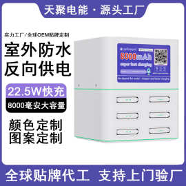 全球商业用户外景区防水共享充电宝定制跨境叠加共享移动电源厂家