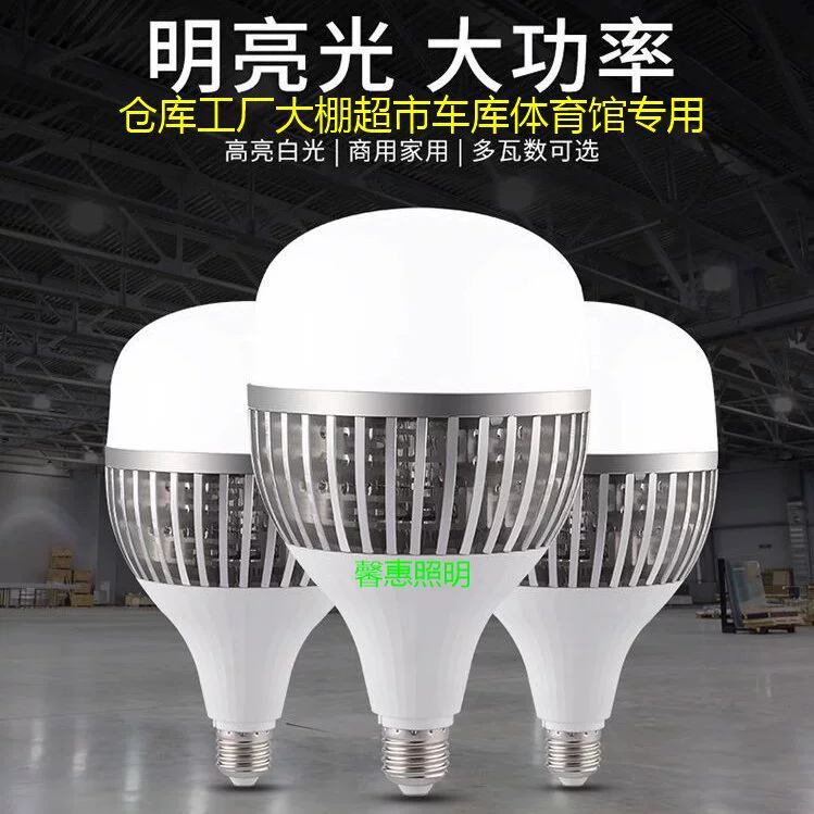 LED industrial miner's lamp, bulb, with screw socket, high power