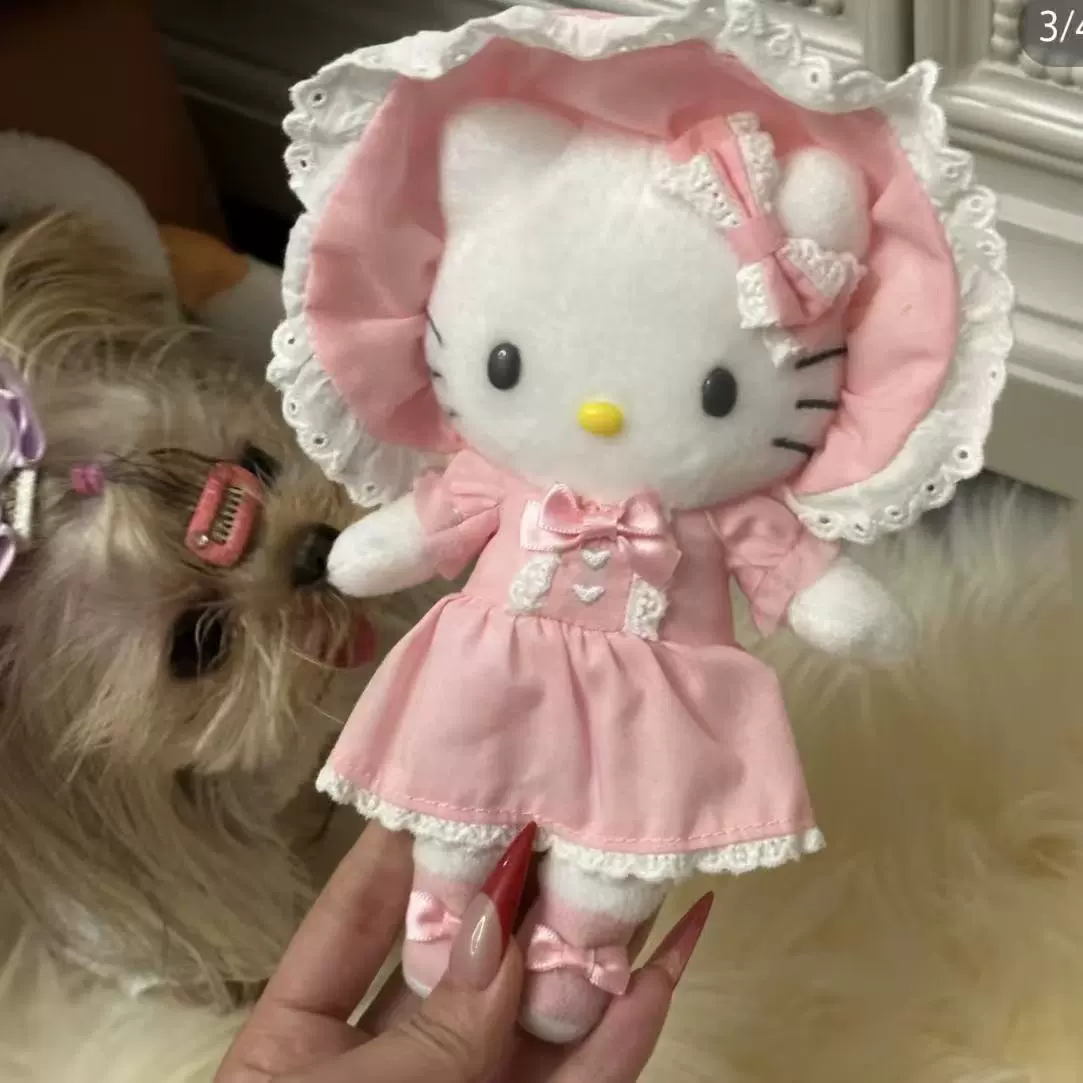 Плюшевый брелок (Sanrio) Hello Kitty, плюшевая кукла-талисман, размеры 10–16 см