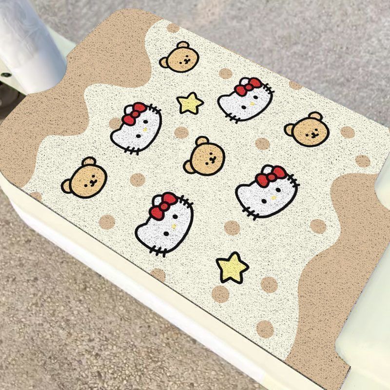 Cartoon Electric Vehicle Floor Mats, Wire Loop Floor Mats, Anti-Slip and Mud-Resistant, Self-Cutting Decorative Floor Mats, Easy to Maintain, Wholesale Direct Sales