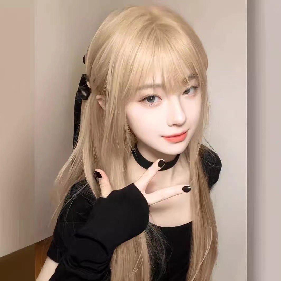 라이트 골드 + 헤어네트