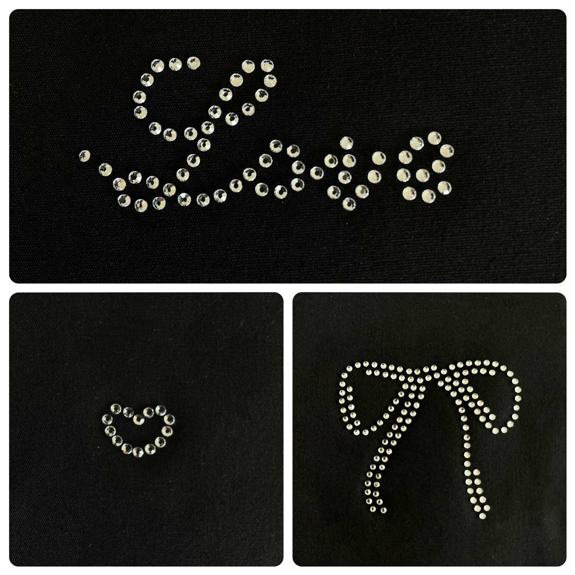 烫钻图案 水钻烫钻贴 烫钻辅料 衣服烫钻图 巨乖烫钻辅料