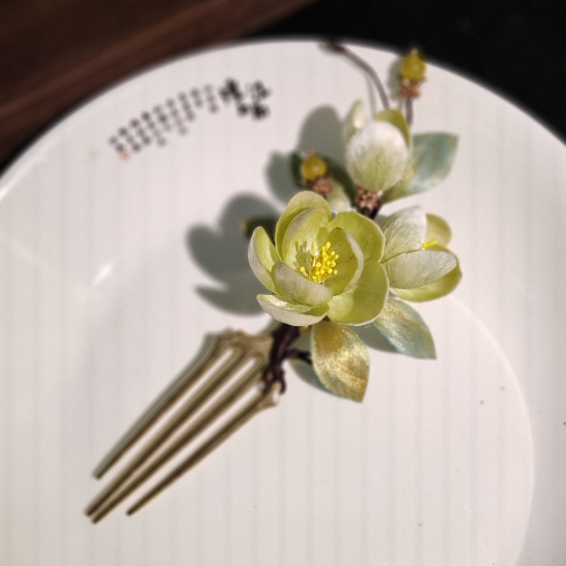 蚕丝绒花栀子花发簪子发钗古风头饰花朵汉服配饰发饰非遗绒花-阿里巴巴