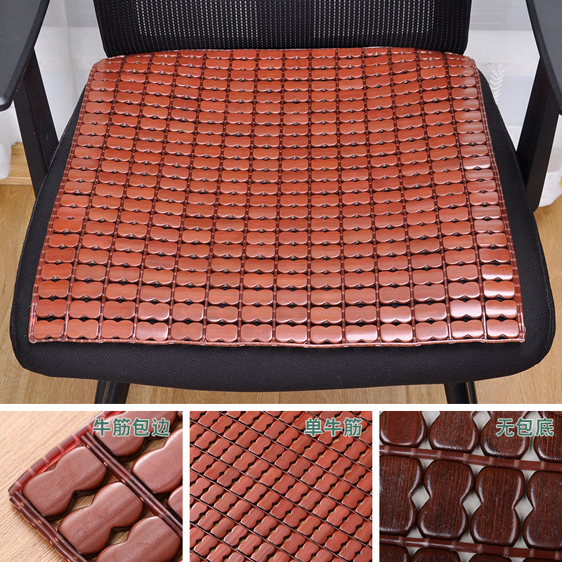 夏のマージャンの冷たい席のクッションの背もたれの竹の椅子はコンピュータの椅子を敷きます。