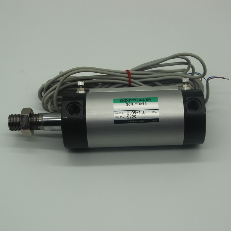 喜开理CKD正品圆形紧凑气缸带开关SCM-50B-55/秒发