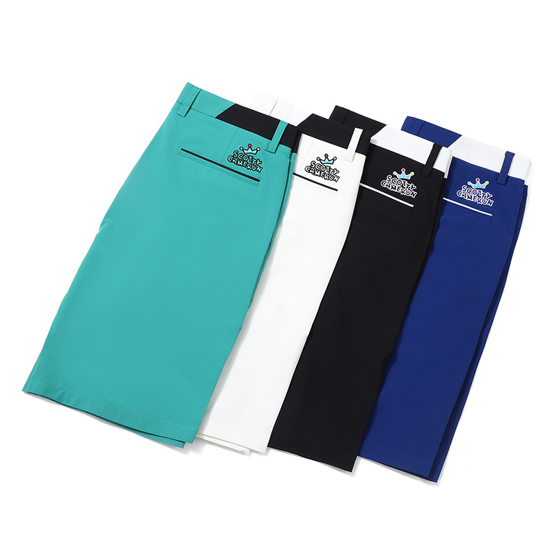 [Cross-Border] Sco Summer Golf Shorts for Men, Woven Stretch Golf Sports Pants # 2301