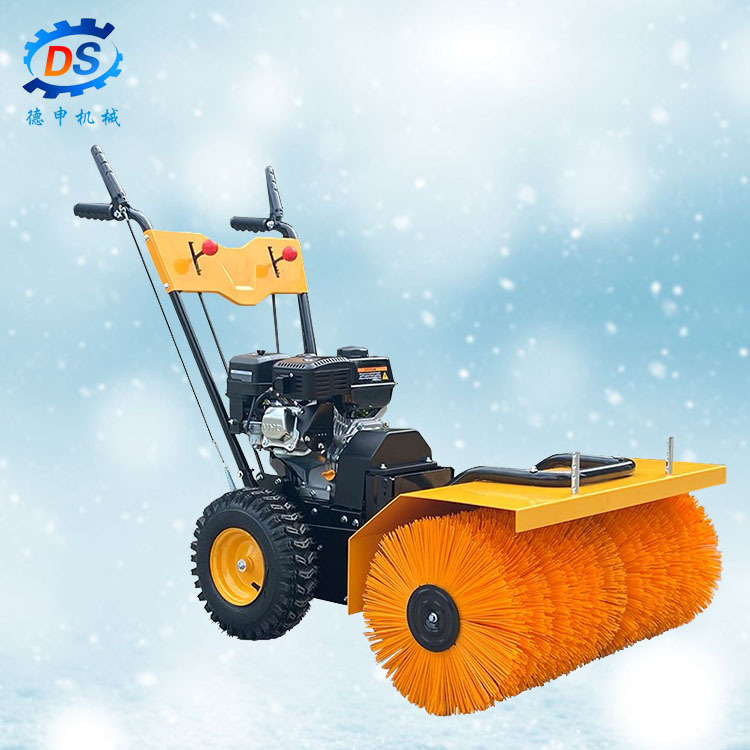 大棚滚刷式除雪机小区轻便手推式扬雪设备冬季地面积雪清扫抛雪机