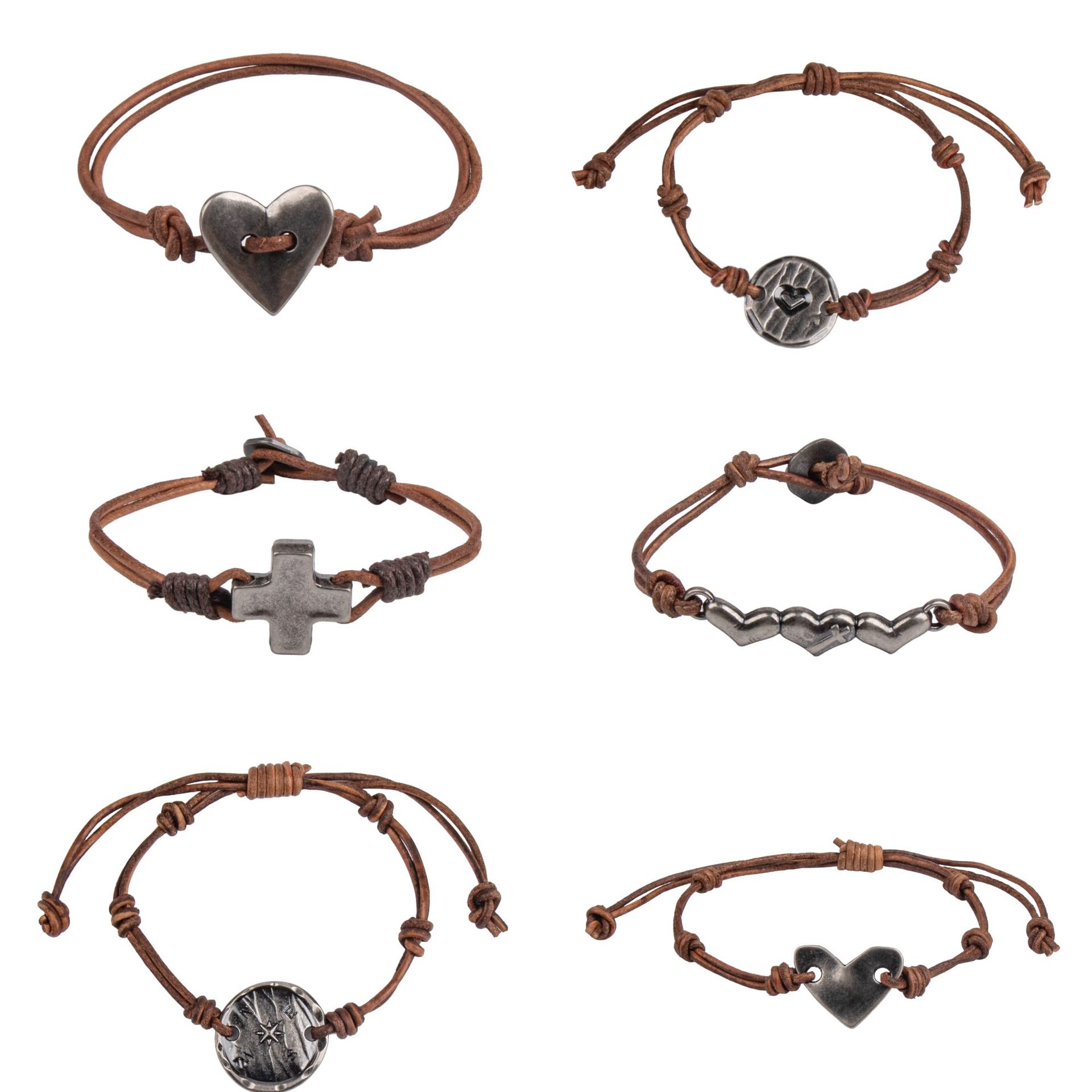 Men's Braided Leather Bracelet Waterproof And Hypoallergenic_voghion.com