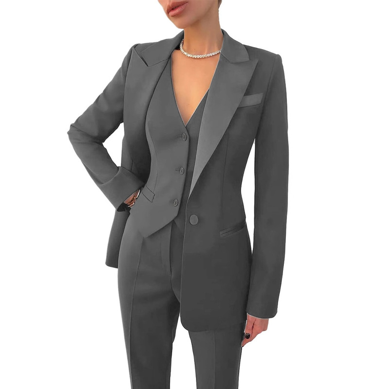 European and American Cross-Border Fashion Suits for Women, New Casual Business Professional Suits, Amazon High-End Temperament Suits