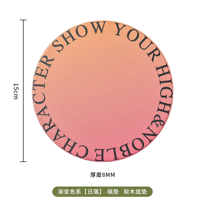 Luz de lujo creativo posavasos de cerámica estera de aislamiento estera impermeable mantel absorbente traje de montaña antideslizante estera de corcho