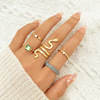 Metal resin, ring, fashionable advanced set, accessory, high-quality style, simple and elegant design