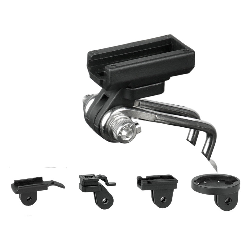 Bicicleta de carretera tenedor delantero portalámparas delantero clip de la lámpara código de transferencia del asiento del metro montar a caballo soporte de la lámpara accesorios de montar