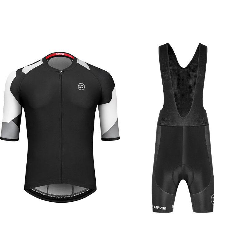 Ropa de ciclismo de manga media Monos exclusivos transfronterizos Traje de verano Bicicleta de carretera Bicicleta Transpirable Top de hombre