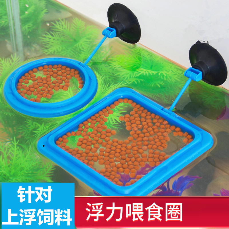 Acuario, círculo de alimentación de grano de pescado flotante, anillo de alimentación de peces de la pecera, anillo de alimentación de peces tropicales, dispositivo de alimentación al por mayor