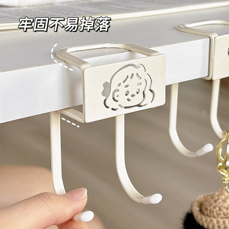 学生デスク専用の側面取り外し可能な収納ラック、新しい高価値で耐荷重性の高いデスクサイドスクールバッグフック|undefined