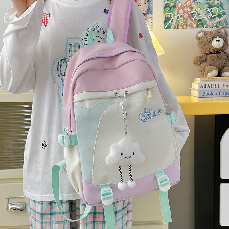 Mochilas escolares para niñas, estudiantes universitarios, estudiantes de primaria, nuevas niñas de secundaria, estudiantes de secundaria, mochilas de gran capacidad para estudiantes de secundaria