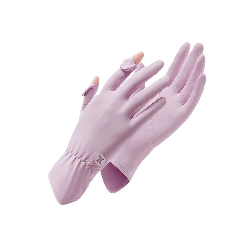 Ultra light light and thin silk travel gloves, UV protection