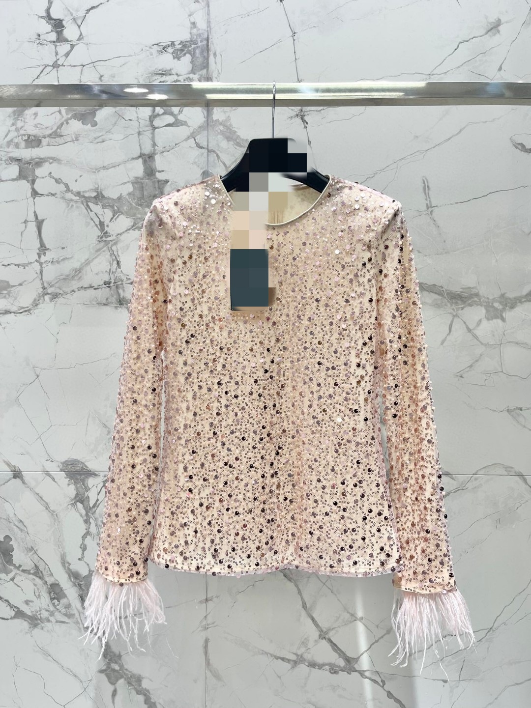 Retro removable bag, shoulder pads, long-sleeve