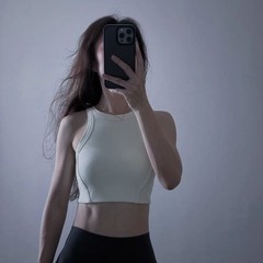 LULU同款Ribbed女士螺纹高强度防震运动内衣健身训练上瑜伽服背心