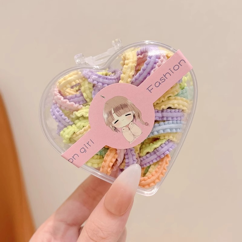 Baby atado pequeño cabello de cabello niñas lindas de alta elasticidad duradera cabello de cabello de encaje para niños banda de goma