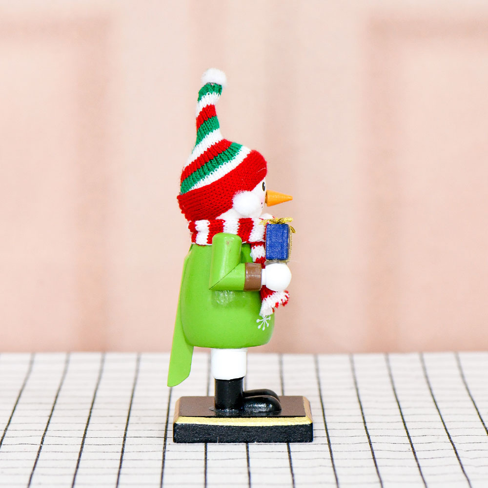 Nuevo estilo europeo cascanueces dibujos animados muñeco de nieve pingüino Papá Noel Gingerbread hombre gorda decoración regalos de Navidad