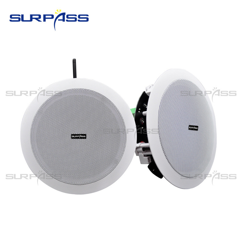 Wifi Bluetooth Ceiling Speaker with Amplifier, Active Bluetooth Speaker for Restaurant and Store Broadcast Background Music Wifi Bluetooth Ceiling Speaker with Amplifier, Active Bluetooth Speaker for Restaurant and Store Broadcast Background Music