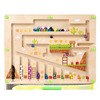 Wooden magnetic digital cognitive labyrinth with clove mushrooms, smart toy for teaching maths, color perception, training, early education