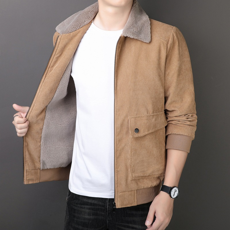 Men's velvet winter trend warm jacket