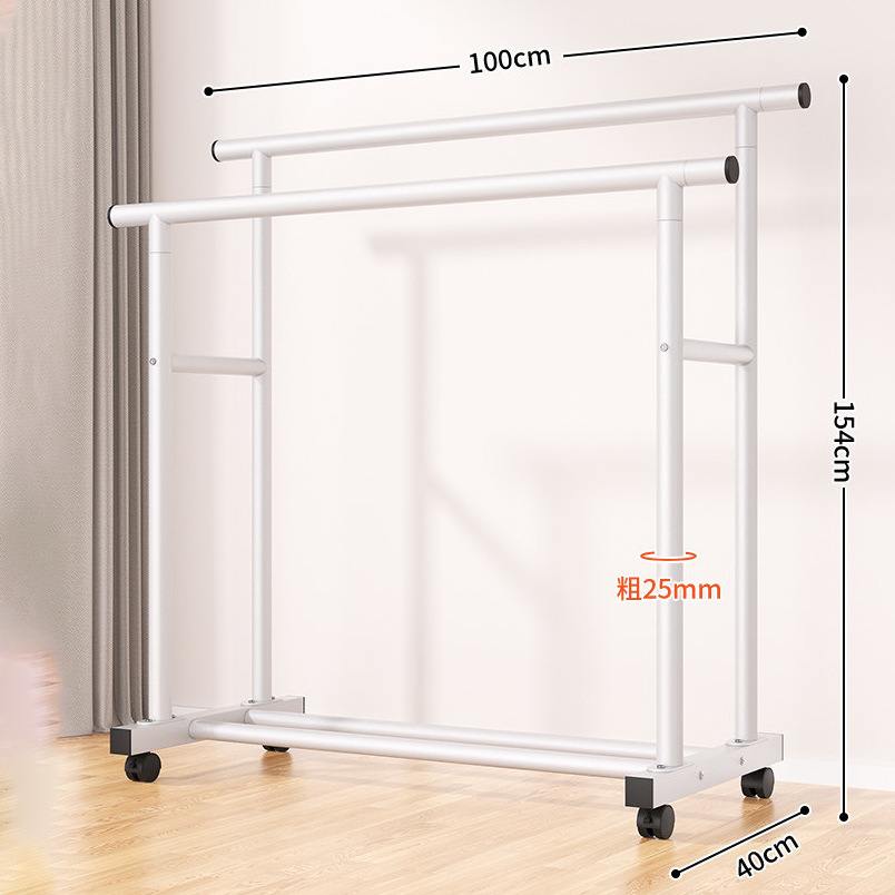 25 튜브 - 이중 극 직선 극 + 휠 - 흰색 100