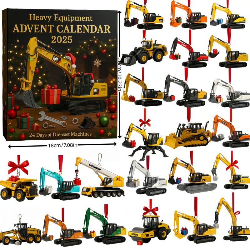 独立站新品FIRE TRUCK ADVENT CALENDAR 2025消防车降临节日历|undefined