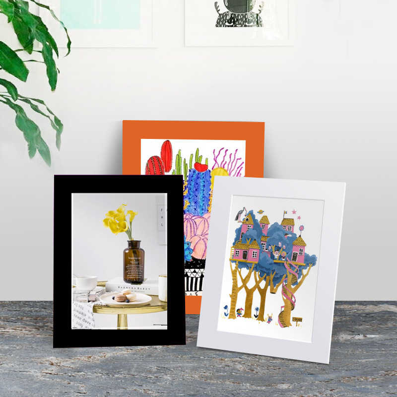 Simple and Minimalist Cardboard 6-Photo Frame Photo Frame with Open Punch-Free Mounting A3A48 Special Price 74-Inch Creative Colorful