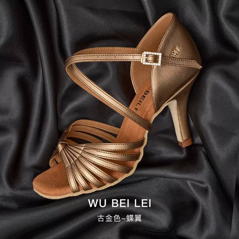 舞贝蕾拉丁舞鞋女成人软底专业跳舞室内女士中高跟舞蹈鞋恰恰批发