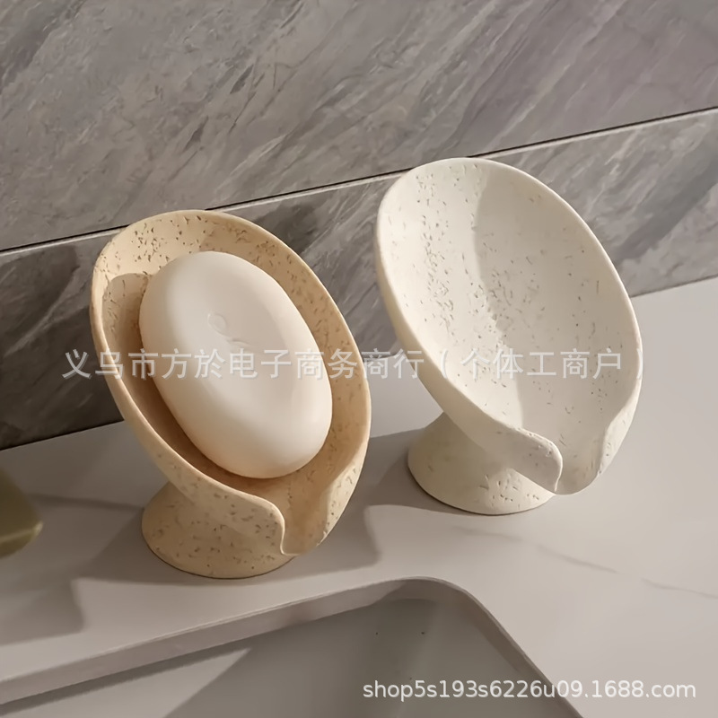 Cross-Border Resin Leaf-Shaped Bath Tub with Drainage, Self-Draining Bath Tub, Used for Bathroom, Sink and Shower