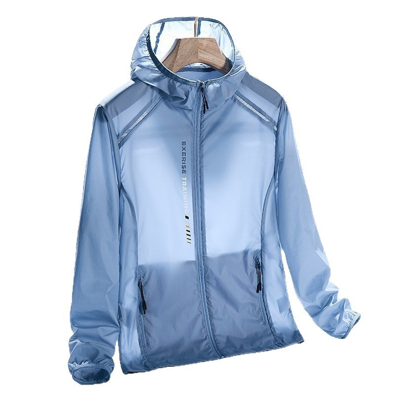 Cross-border sun protection clothing for men and women, ultra-thin and breathable for summer, suitable for outdoor sports, running, and fishing, can be printed with a logo