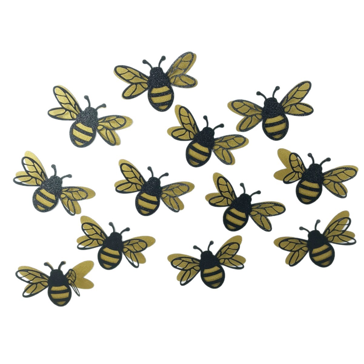 3D Three-Dimensional Double-Layer Bee Decorative DIY Home Living Room Study Background Multi-Scene Applicable PVC Wall_voghion.com