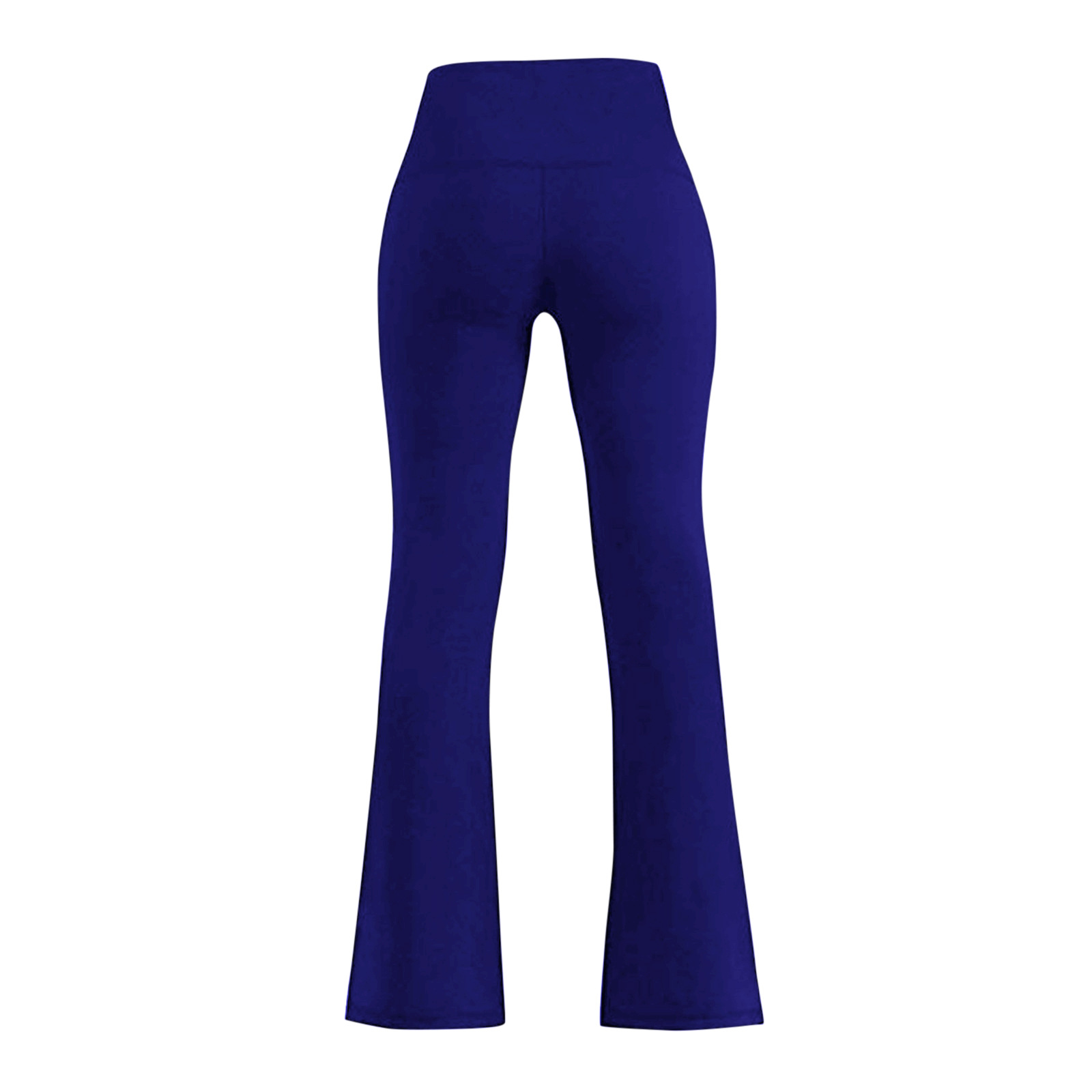 Pantaloni da yoga casual, alla moda, dimagranti, nuovi, a vita alta, elastici, tinta unita, a gamba larga_voghion.com