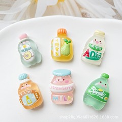 かわいい発光ドリンクボトル子供用樹脂クリーム接着剤 DIY ジュエリーアクセサリーグリップヘアピンアクセサリー手作り材料