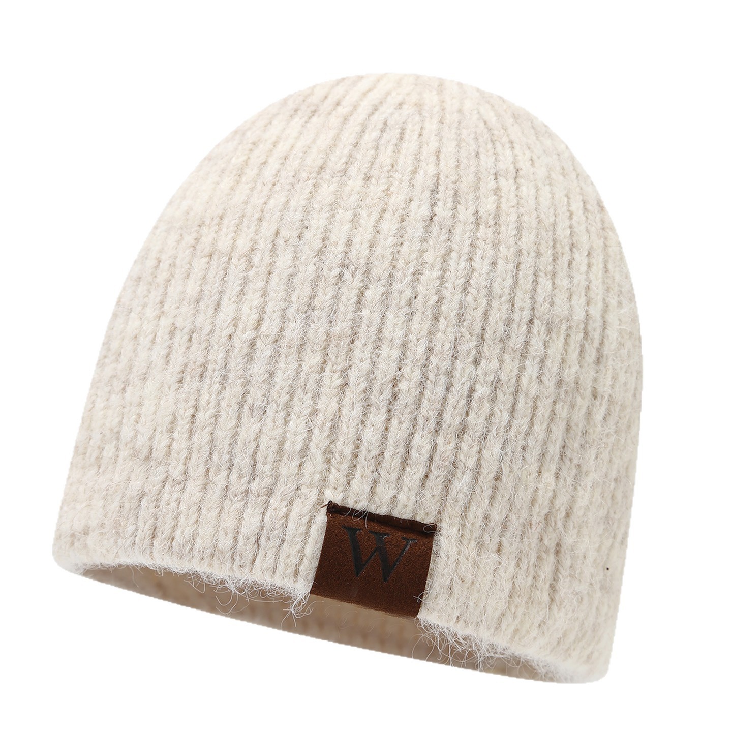 Otoño y invierno nuevo sombrero de punto transfronterizo de tendencia europea y americana rayas delgadas calles de moda retro sombrero de lana damas