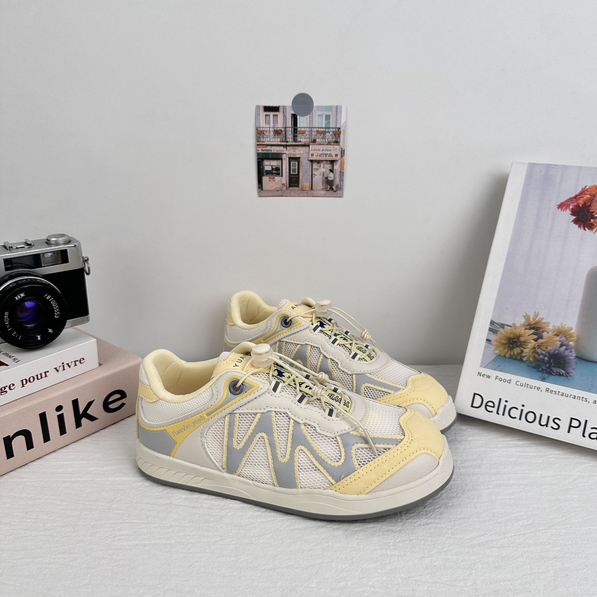 Yuanbo2025 verano nuevo mesh transpirable con suela suave Gump zapatos de moda para mujeres al aire libre zapatos de moda deportivos casuales