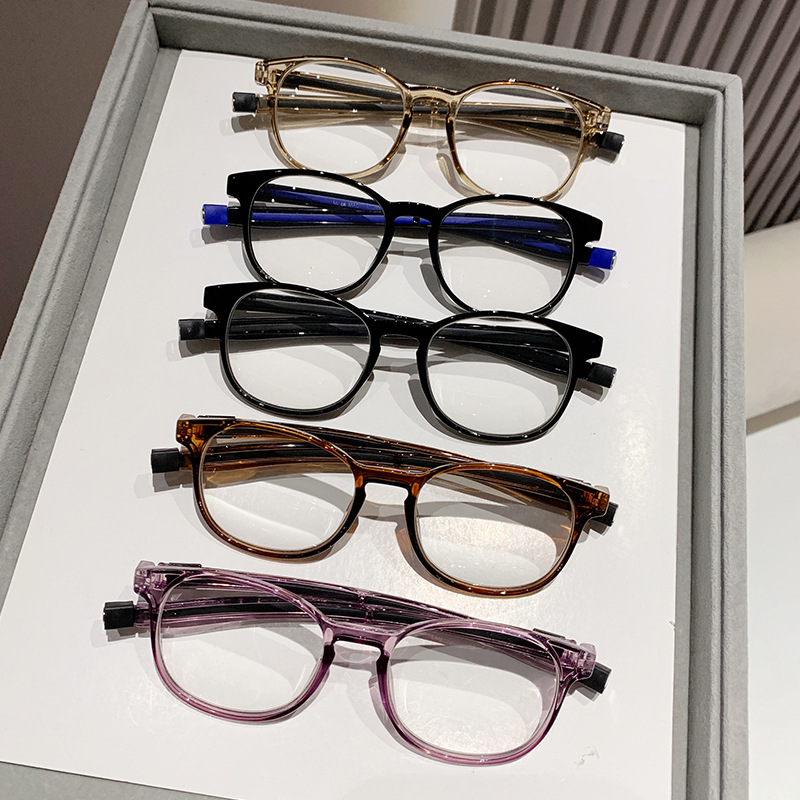 Gafas de lectura anti-luz azul con correa magnética, gafas deportivas anti-caída, gafas de lectura retro literarias para ancianos profesionales