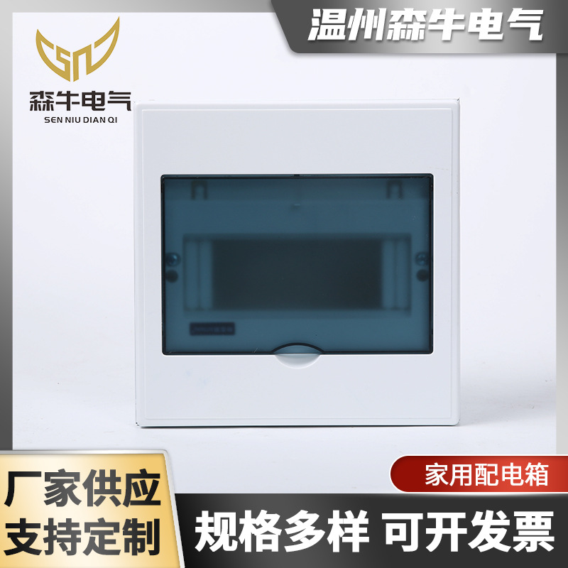 新泰湖明装家用配电箱厂家直供6-8回路箱强电箱照明空气开关盒