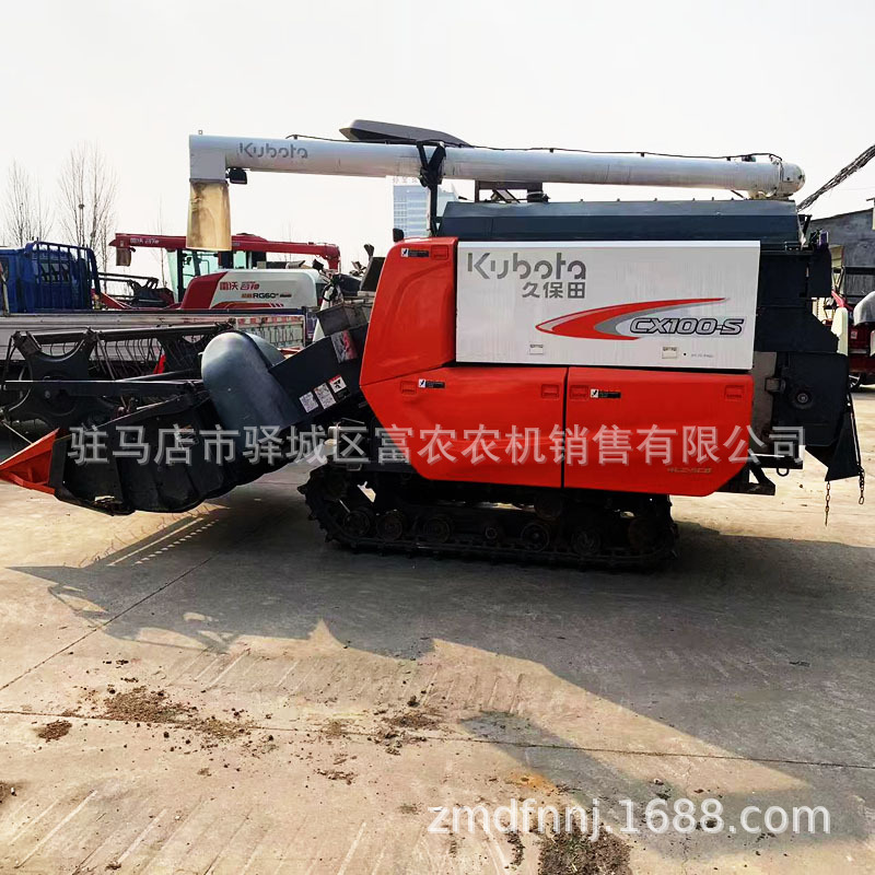 久保田5公斤喂入量CX100-S履带式水稻收割机出口收获机厂多功能