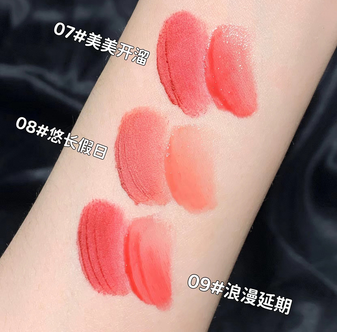 Cappuvini's new color fun double-head lip gloss mirror-like water gloss lip gloss is a domestic beauty lipstick with high appearance standards for students undefined