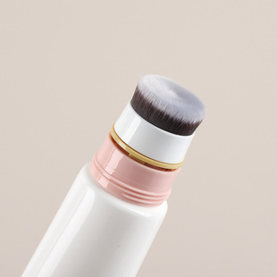 Liquid Foundation Sponge Head Applicator with Powder Puff Brush Head Hand Cream Plastic Packaging Hose Travel Portable Refill Bottle