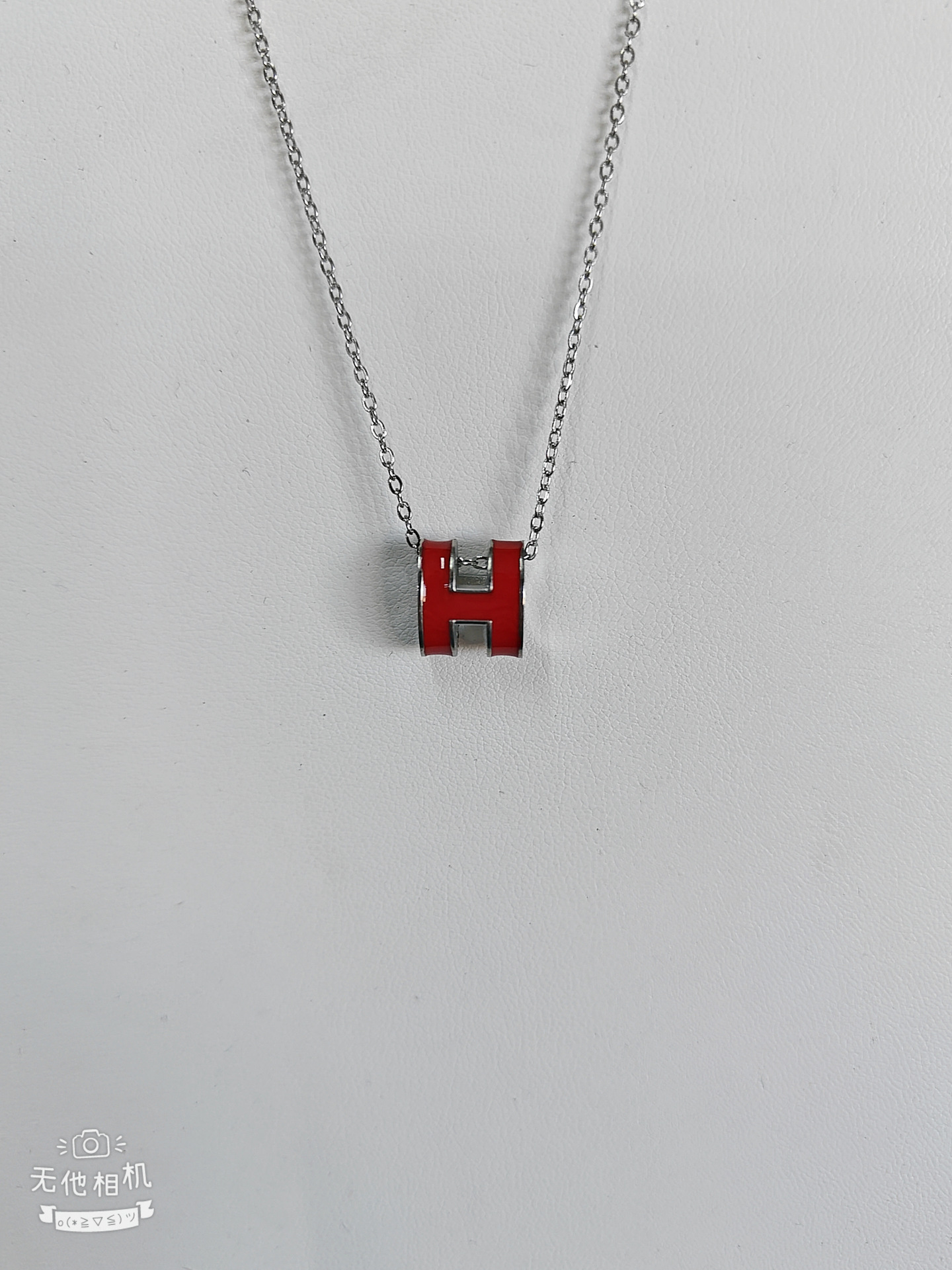 12mm 실버 레드 목걸이