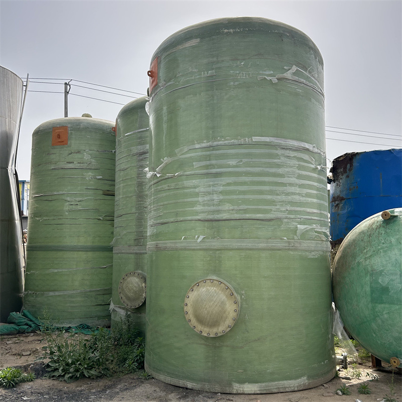 二手玻璃钢储罐  立式原料储存罐 工业液体储罐