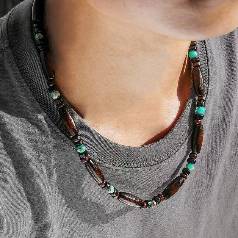 Otoño y invierno minimalistas collares colgante de goteo de Feng Shui mujeres chaqueta larga suéter cadena casual accesorios de lujo ligero