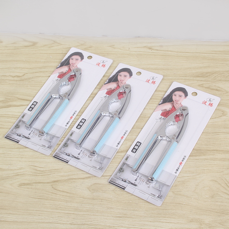 现货批发 不锈钢色核桃夹 锌合金核桃钳 核桃夹子剥壳神器