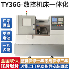 厂家定制TY-36G斜床身线轨数控车床可配动力头高压水送料机批发