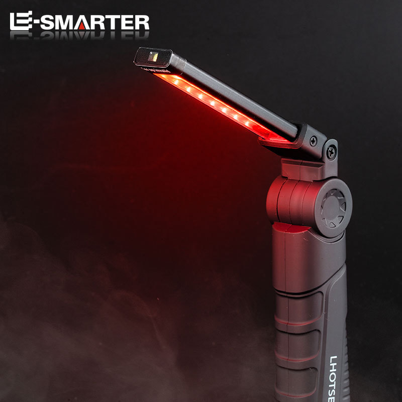 Fuente de luz múltiple al aire libre transfronteriza luz de trabajo portátil Luz de mantenimiento de coche recargable Luz de inspección de alta resistencia